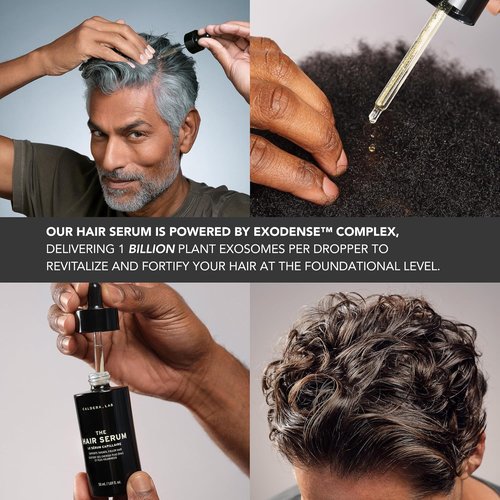 Caldera + Lab Hair Care System for Men - Sulfate-Free Shampoo, Conditioner & Scalp Serum | Fuller, Stronger Hair | Gift-Ready Set