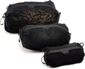 Peak Design Ultralight Packing Cube Bundle - Black Stretchy Mesh Travel Organizers | Zippered, Multiple Sizes