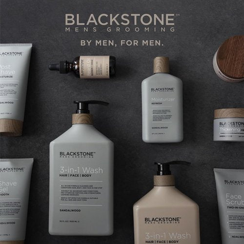 Blackstone Men's Grooming Thickening Fiber Paste Gel - Adds Volume & Pliable Hold | Paraben Free, Sandalwood (4 oz)