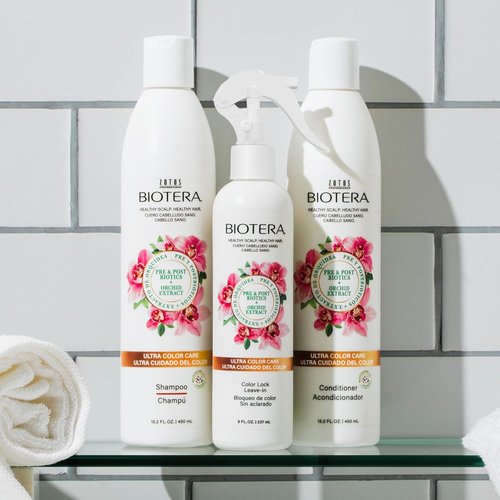 Biotera Ultra Color Care Leave-In Conditioner Spray - Locks In Color Vibrancy | Heat Protectant for Color-Treated Hair | Vegan & Sulfate-Free