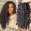 YMS 3C4A Burmese Curly Human Hair Bundles 12 Inch One Curly Bundle Unprocessed Burmese Raw Hair Extension Real Human Hair 16A Natural Color Spiral Curly End Human Hair Weft Extensions