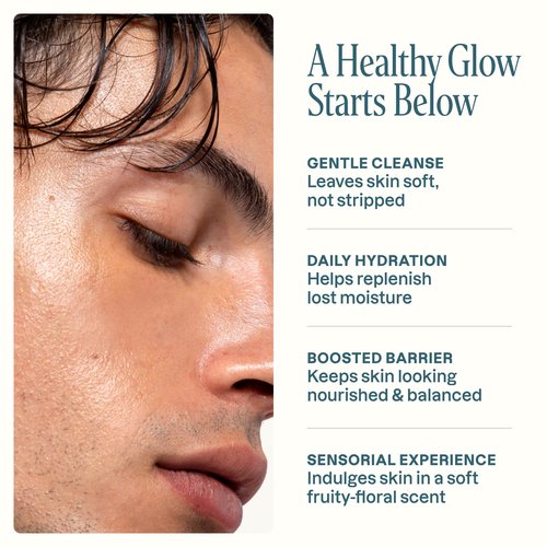 Cliganic Hydrating Facial Gel Cleanser with Triple Botanical Complex® – Clean Gentle Face Wash with Jojoba, Rosehip Argan Oils Removes Makeup Impurities Aloe Vera Glycerin for Balanced Glowing Skin