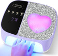 LIMEGIRL UV LED Nail Lamp Kit - Professional Fast Curing Purple Dryer with 4 Timer Settings | Cordless Rechargeable for Home & Salon Use