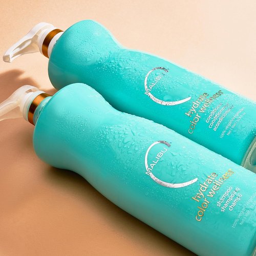 Malibu C Hydrate Color Wellness Duo | Hydrating Shampoo & Conditioner Set for Color-Treated Hair - Vegan & Sulfate-Free