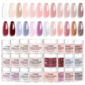 Skiennix Acrylic Nail Powder Set - 24 Vibrant Colors for Professional Nail Art | Bubble-Free, Long-Lasting Formula