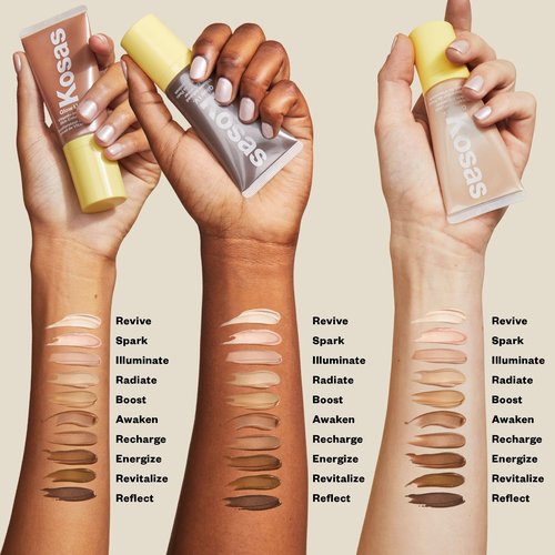Kosas Glow I.V. Vitamin-Infused Skin Enhancer Face Makeup - Tinted Beauty Highlighter for a Healthy Glow - Radiate