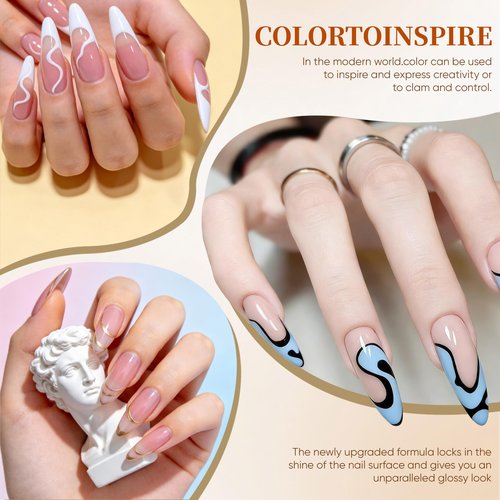 Nail Polish Kit with UV Light 25 Colors Gel Polish Starter Kit