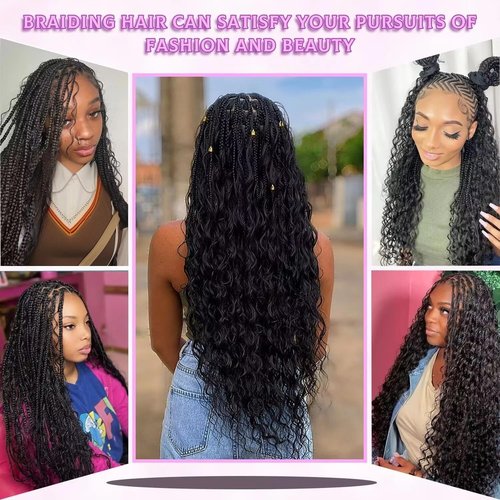 20 Inch Human Braiding Hair for Boho Braids 2 Bundle 100g Deep Wave Bulk Human Hair for Braiding No Weft 12A Brazilian Virgin Curly Human Hair Extensions for Boho Braids