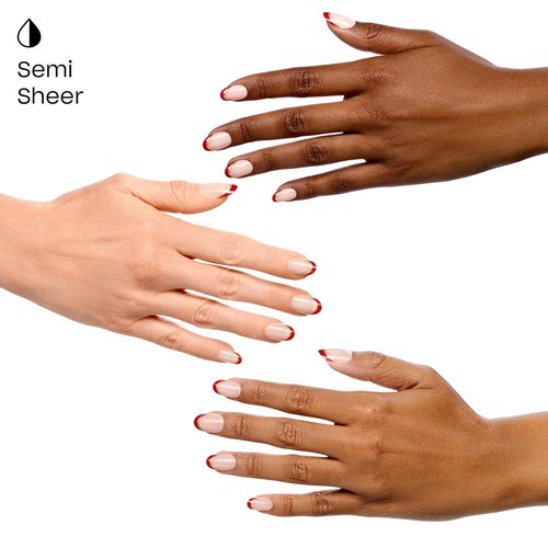 OPI On Point Press On Nails - Short Round & Squoval Styles | 30 Count with Glue | Long Lasting & Reusable