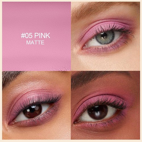 Erinde Waterproof Cream Eyeshadow Stick - Bright Pink Matte, Buildable & Blendable, Vegan | 05