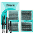Lash Clusters Kit 640Pcs, 30D+40D+50D+60D Eyelash Extension Kit, Lash Bond and Seal Waterproof, Lash Remover, Lash Applicator Tool and Function Brush for DIY Lash Extension Kit(D-Mix9-16mm Kit)