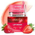 Maree Lip Mask Overnight - Hydrating Lip Butter Balm with Hyaluronic Acid & Collagen - Repair Dry Lips