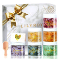 Valentines Day Gifts for Women - 9-Piece Floral Epsom Salt Gift Set for Women with 6 x 120g Epsom Salt, Bath and Body Gift Set in Elegant Box | Christmas, Mothers Day, Birthday Gifts for Men