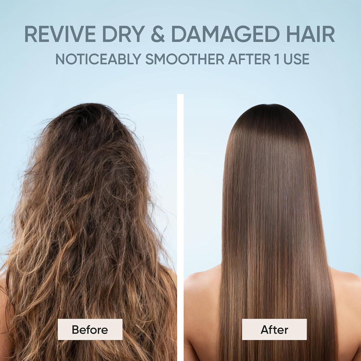 SUNATORIA Keratin Hair Mask - Deep Repair for Dry, Damaged Hair | Hydrolyzed Keratin, Argan Oil, 8.5 fl oz