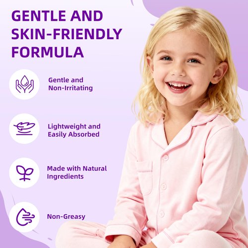 Magnesium Lotion for Kids & Babies, Lavender Magnesium Cream for Sleep, Soothing Relief & Relaxation, Topical Magnesium Buttur, Apply to Legs, Arms, Stay Calm at During The Night (4 oz, Lavender)