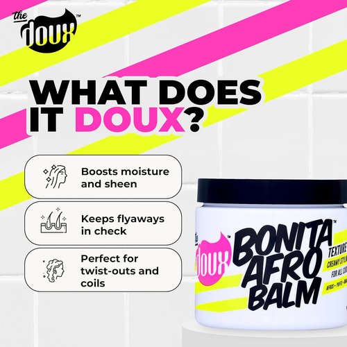 Doux Curl Defining Cream - Bonita Afro Balm Hair Moisturizer for Twist-Outs & Braid Styles | Curl Cream for Curly Hair