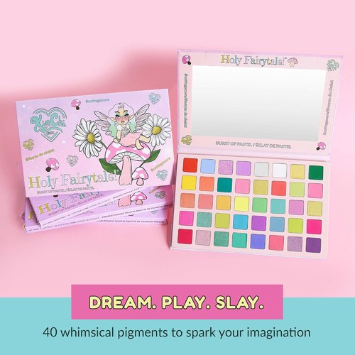 KimChiChic Beauty Holy Fairytale Palette - 40 Highly Pigmented Eyeshadows | Blendable & Long-Lasting 1.26oz