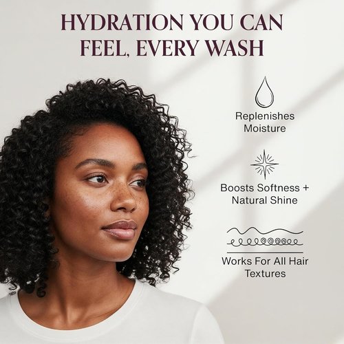 hOURS Daily Moisturizing Shampoo - Sulfate-Free Cleanser with Panthenol, Biotin & Avocado Oil | 8 oz