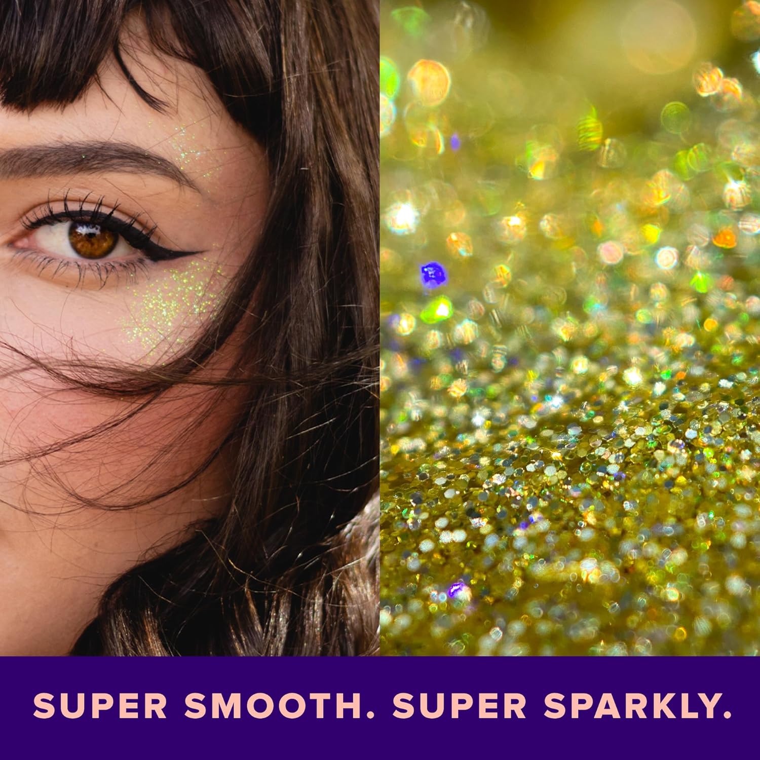 Unicorn Snot Holographic Face & Body Glitter Gel - Vegan, Cruelty-Free, 1.7 oz Gold Bling