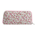 WHHJM Cute Floral Bag for Makeup Brushes - Ideal for Travel & Daily Use Makeup Brushes Pouch for Women (Red Floral)
