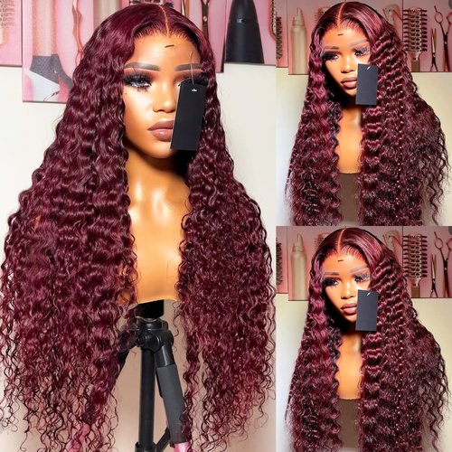 ANDRIA 13X4 HD Lace Front Wigs Straight Hair Glueless Lace Wigs 200% Density Blonde and Red Long Straight Natural Wig Pre Plucked Lace Frontal Wigs With Baby Hair For Black Women 32 Inches