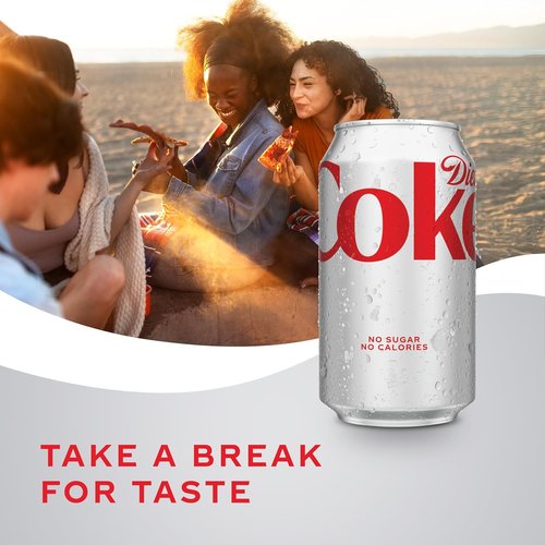 Diet Coke | Soft Drink Cans - Refreshing 12 Fl Oz, 12 Pack for Ultimate Enjoyment