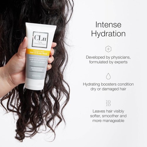 CLn® Hair & Scalp Mask Conditioner - Deep Hydration for Dry, Damaged Hair & Scalp | Eucalyptus Scent, 6 fl. oz.
