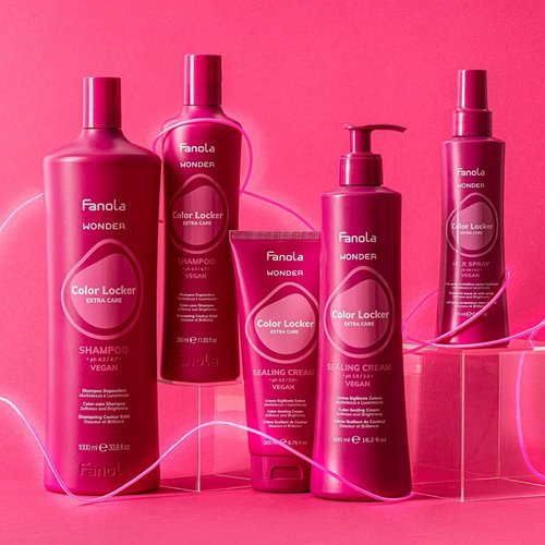 Fanola Wonder Color Locker Sealing Cream for Hair Color Protection - Lock in Hair Shine & Vibrance and Perfect Your Service - Nourishing Protectant for Salon & Home Use (16.2 oz)