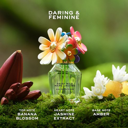 Marc Jacobs Daisy Wild Intense Eau de Parfum - Adventurous Floral Women's Fragrance - Notes of Banana Blossom & Jasmine