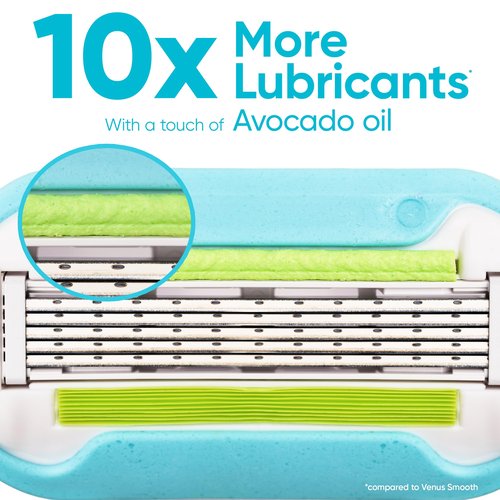 Gillette Venus Extra Smooth Women’s Razor Blades, 5-Bladed Razor Refills, 8 Count