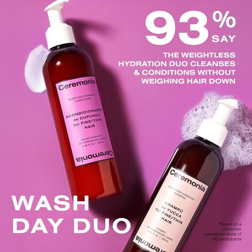 Ceremonia Weightless Hydration Conditioner - Nourishing Formula for All Hair Types | 8.50 Fl Oz