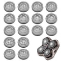 16 shaver replacement heads, compatible with Skull shaver Pitbull Gold PRO shaver replacement blades 4 heads