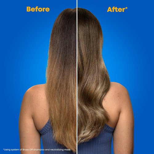 Matrix Brass Off Blue Hair Mask - Neutralizes Brassy Tones for Color-Treated Brunettes & Dark Blondes