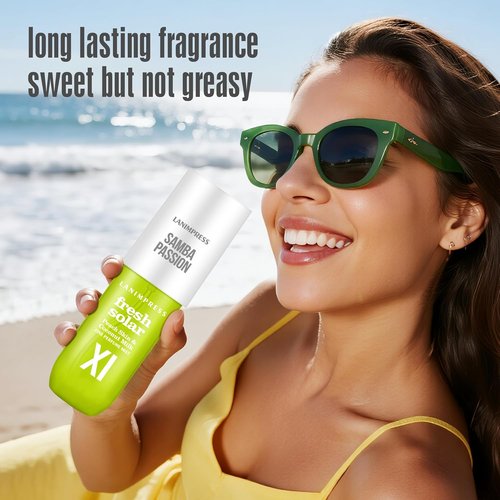 Regine Switzerland Hair Mist & Body Spray - Travel Size Eau De Parfum No.11 | Creamy Gourmand Fragrance with Peach, Coconut & Frangipani Notes