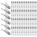 Individually Wrapped Nail Clippers in Bulk Stainless Steel Fingernail Clippers Bulk, Sturdy Thick Toenail Clippers Mini Men Women Nail Tip Cutter Trimmer for Homeless, Travel, Hotel (2 inch 50Count)