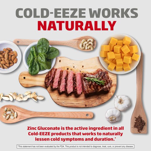 Cold-Eeze Soft-Center Lozenges, Natural Liquid Honey Lemon Flavor, Reduces Duration of The Common Cold, Relieves Sore Throat, Cough, Nasal Congestion & Post Nasal Drip, 25 Count