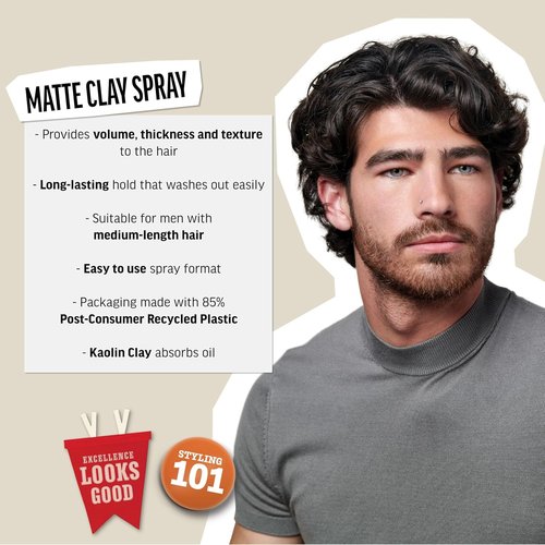 American Crew Matte Clay Spray - Strong Hold & Natural Finish | 5.1 Fl Oz