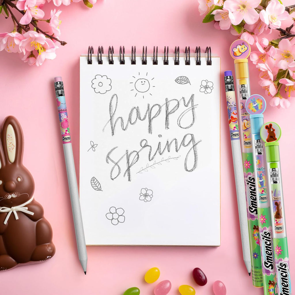 Spring Smencils - Scented HB #2 Pencils, 5 Count | Perfect Gifts for Kids & Classroom Rewards