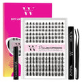 Manga Lash Clusters Kit 144PCS Fairy Eyelash Extension Kits with Bond and Seal, Fake Eyelashes Clusters with Invisible Lashes Band, Lash Glue Remover and Lash Applicators (Mix8-16mm Set11)