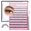 Manga Self Adhesive Eyelashes 120 Pcs Natural Look Self Adhesive Lash Clusters with Spiky No Glue C-Curly 7-14mm with Tweezers by FANXITON
