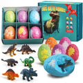Bath Bombs for Kids with Surprise Inside, 6 Pack Dinosaur Toys Toddler Bath Bombs Gift Set, Organic Bubble Bath Fizzies with Dinosaur Egg, Birthday Gifts for Kids Boys Girls 3-12