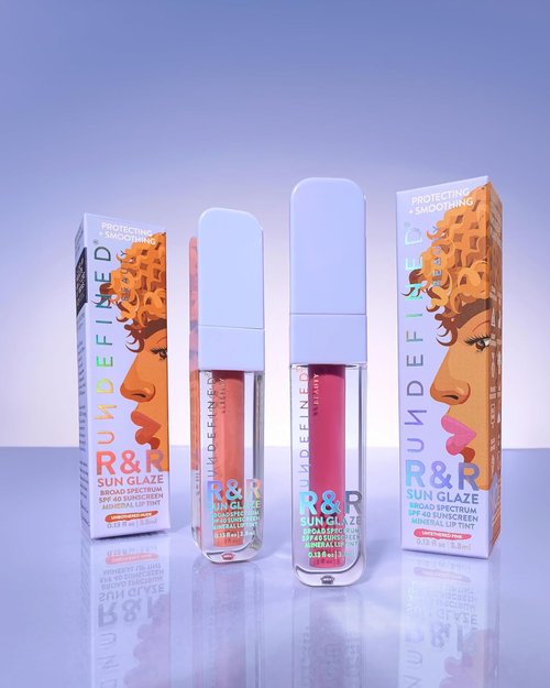 Undefined R&R | SPF 40 Mineral Lip Oil Tint Sunscreen - Hydrating Pink Tint for Sun Protection