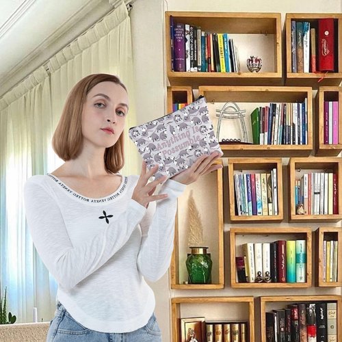 G2TUP Opossum Lover Cosmetic Bag Possum Makeup Bag Anything Is Possumble Funny Possum Zipper Bag Gift (Possumble New)
