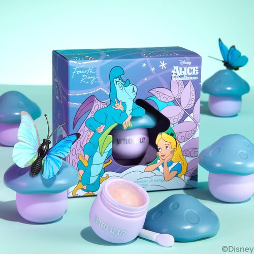 ColourPop x Alice In Wonderland Lip Mask - Limited-Edition Leave-On Moisturizer & Overnight Treatment - Replenishes Dry Lips with Shea Butter, Squalane & Vitamin E - Pure Madness (0.25 oz)
