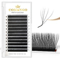 W Eyelash Extensions 0.07mm Thickness 5D Premade lash Fans LU/M Curl Lashes 8-15mm Mixed Tray Soft Fluffy Volume Lash Fans Natural Look Individual Eyelashes (5D-0.07-LU,8-15MM)
