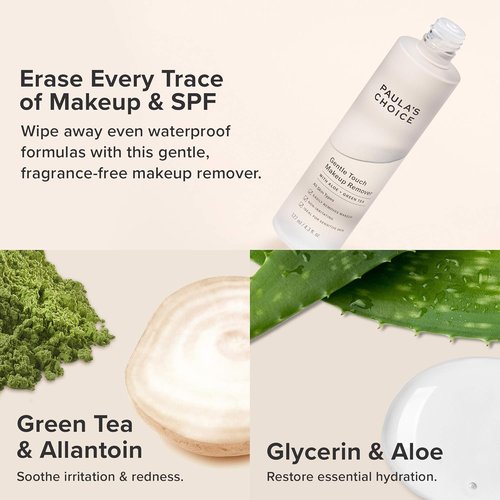 Paula's Choice Makeup Remover - Gentle Oil-Free Formula with Aloe & Green Tea, 4.3 Ounce