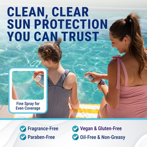 Coral Isles SPF 50 Sunscreen Spray - Hawaii Compliant - Oxybenzone & Octinoxate Free - Broad Spectrum - Water Resistant, 6 Fl Oz (Pack of 2)