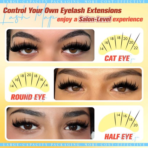 Manga Lash Clusters Wispy Eyelash Clusters With Spikes 300Pcs 13-21MM Long Volume Cluster Eyelash Extensions Fairy Lash Extensions Anime Lash Clusters Thick Individual Lashes by Zegaine