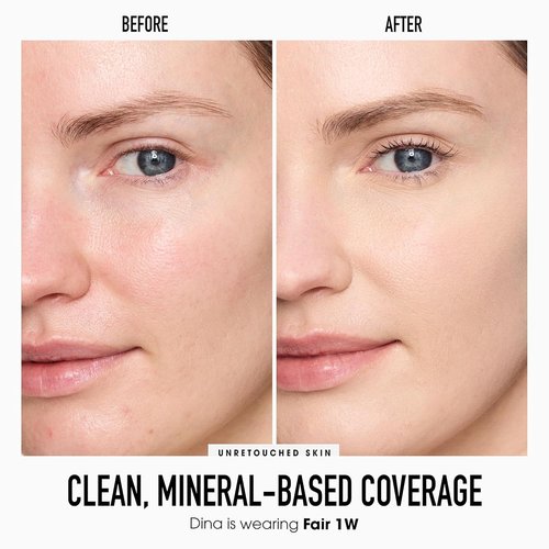 bareMinerals Original Liquid Mineral Concealer - Brightening Dark Circles + Maximum Coverage Brush Bundle