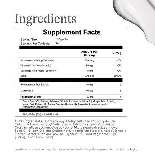 Murad Bright & Even Skin Supplement - Antioxidant Protection with Pure Pomegranate & Glutathione | 28 Capsules - 14-Day Supply